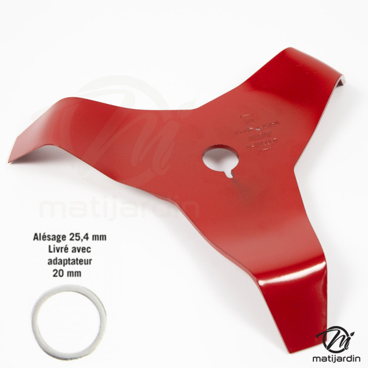 Lame débroussailleuse 3 dents recourbées Oregon Ø 300 mm 25,4 mm 4 mm