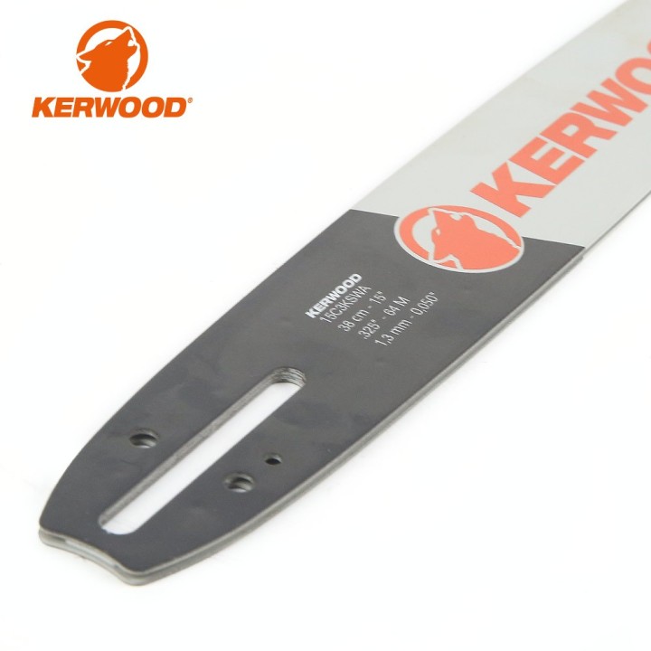 Guide tronçonneuse Kerwood 38 cm .325" 1,5 mm. 64 maillons. 15C3KSWA