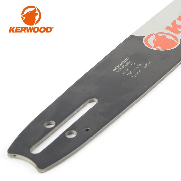 Guide tronçonneuse Kerwood 45 cm 3/8" 1,5 mm. 64 maillons. 18A3KLWB