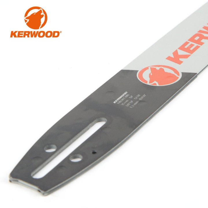 Guide tronçonneuse Kerwood 35 cm 3/8" LP. 1,3 mm. 52 maillons. 14B2KCWB