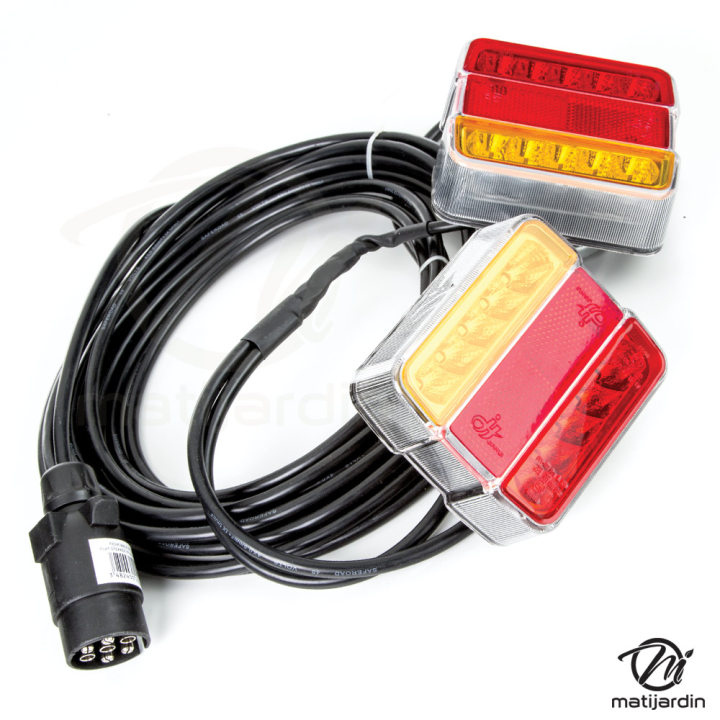 Feux 2 fonctions LED magnétique. 45V. Pour attelage, remorque