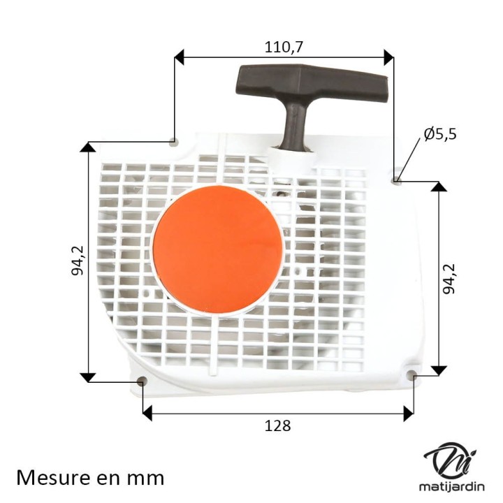 Lanceur complet pour tronçonneuse Stihl 039 MS390