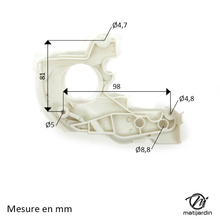 Couvercle supérieur pompe à huile pour tronçonneuse Stihl 020 020T MS200 MS200T