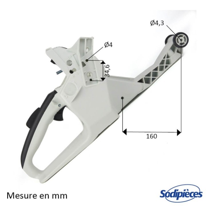 Carter réservoir pour tronçonneuse Stihl MS381 MS382