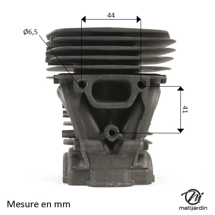 Cylindre piston pour tronçonneuse Husqvarna 455Ø 47 mm