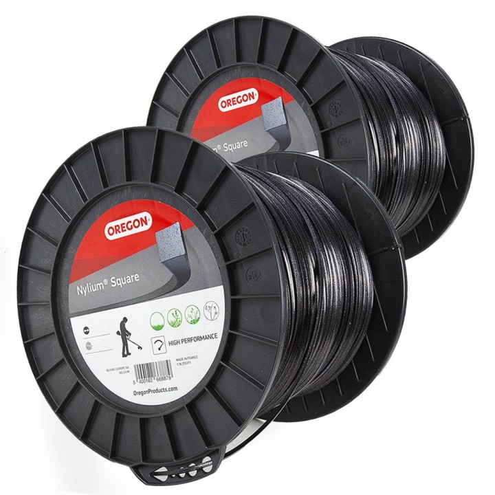 Fil nylon Oregon Nylium 3,75 mm x 100 m Carré Bobine par 2