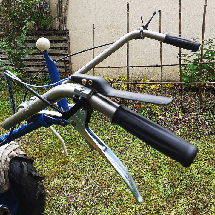 Levier, poignée de sécurité homme mort avec verrouillage. Collier de 22 à 27 mm