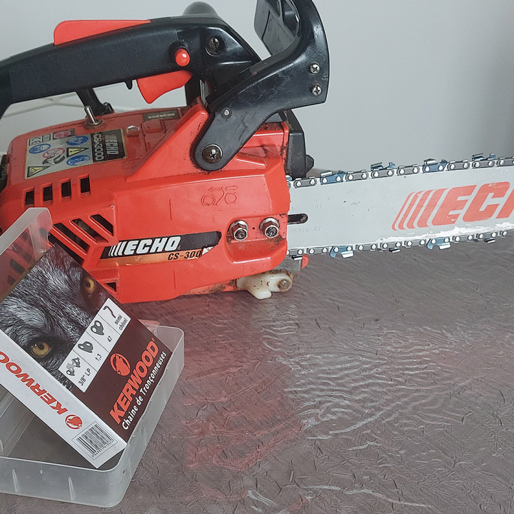 Chaine pour ECHO CS3000 3/8"LP 1,3 mm 47 maillons. Kerwood