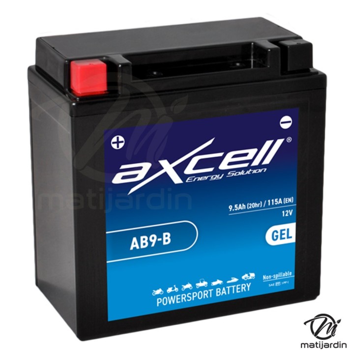 Batterie tondeuse gel Axcell AB9-B 9,5Ah