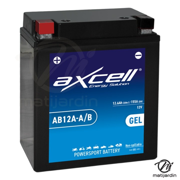 Batterie tondeuse gel Axcell AB12A-AB 12,6 Ah