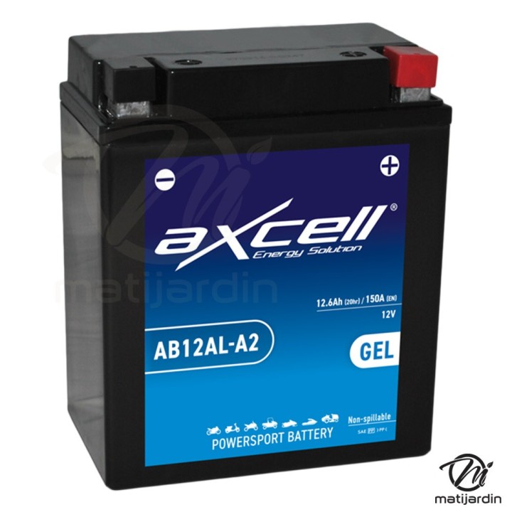 Batterie tondeuse gel Axcell AB12AL-A2 12,6 Ah