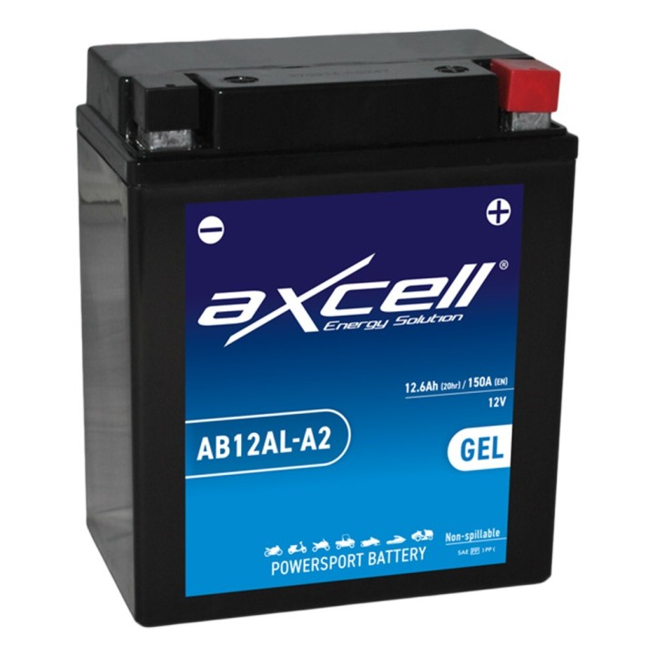 Batterie tondeuse gel Axcell AB12AL-A2 12,6 Ah