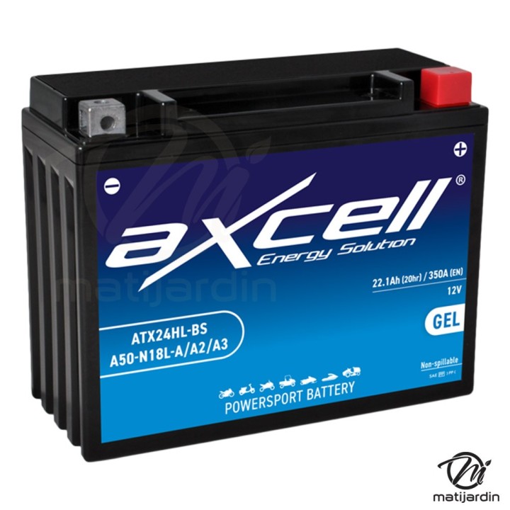 Batterie tondeuse gel Axcell ATX24HL-BS/A50-N18L-A/A2/A3 22,1 Ah
