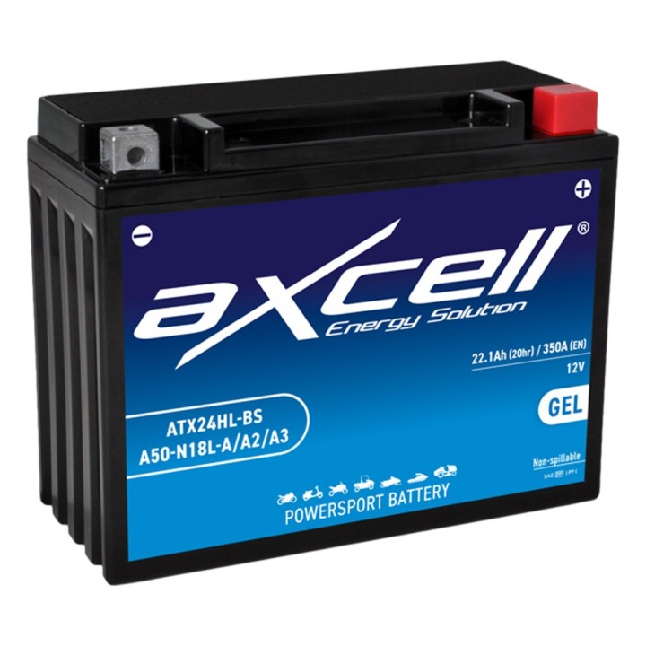 Batterie tondeuse gel Axcell ATX24HL-BS/A50-N18L-A/A2/A3 22,1 Ah