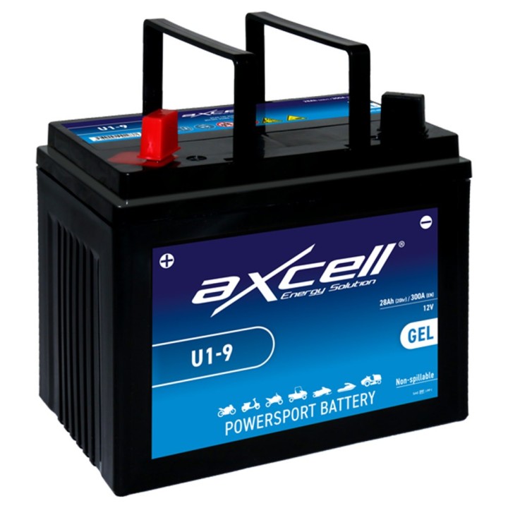 Batterie tondeuse gel Axcell U1-9 28 Ah