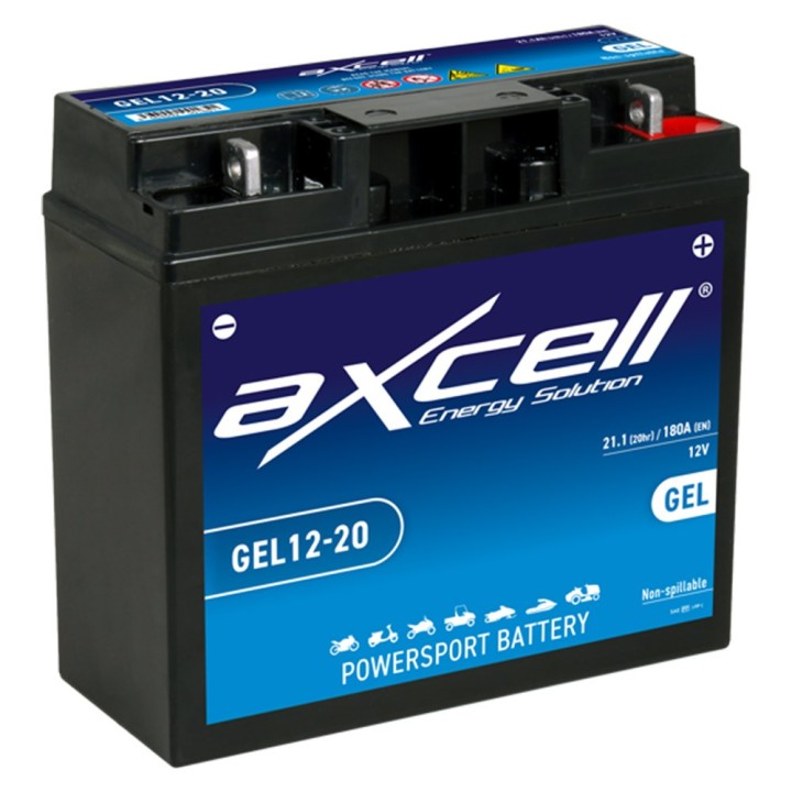 Batterie tondeuse gel Axcell GEL12-20 21,1 Ah