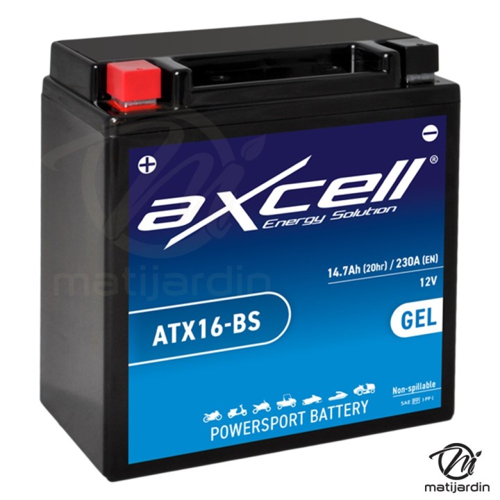 Batterie tondeuse gel Axcell ATX16-BS 14,7 Ah