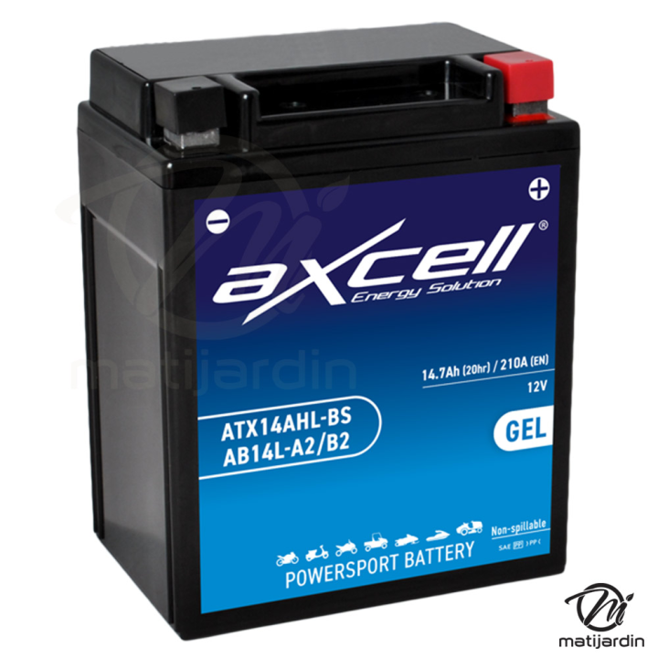 Batterie tondeuse gel Axcell ATX14AHL-BS/AB14-A2/B2 14,7 Ah