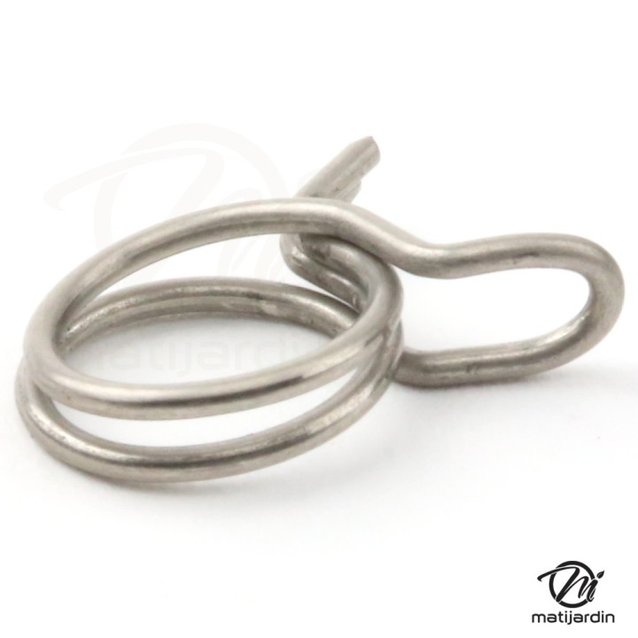 Colliers de serrage pour durite. x10. Ø 5 x 8 mm