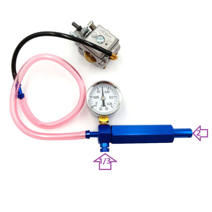 Outil de contrôle d'étanchéité moteur, carburateur