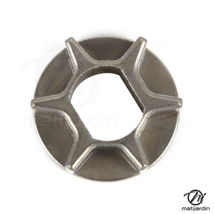 Pignon 6 dents pour tronçonneuse Kerwood. Pièce d'origine