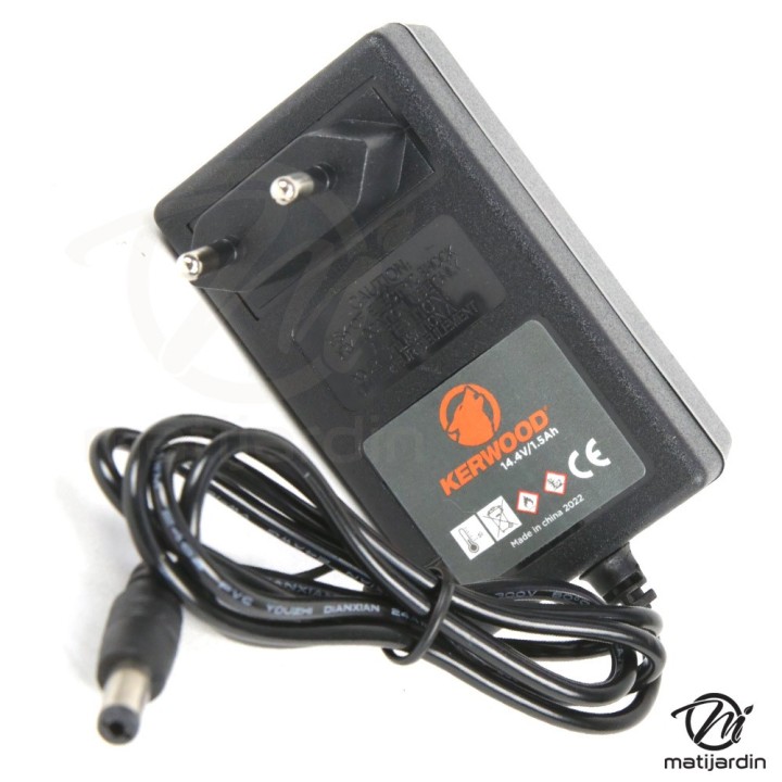 Chargeur de batterie pour tronçonneuse Kerwood. Pièce d'origine