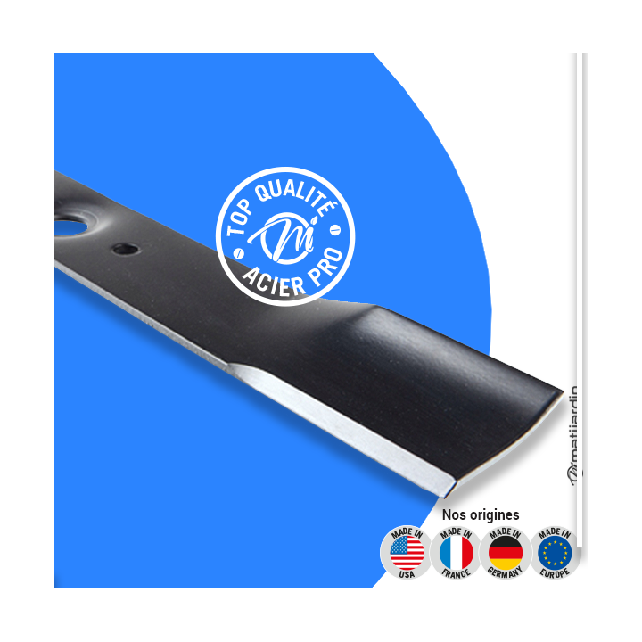 Lame tondeuse pour Honda HR19. N° 72511-564-000. Coupe 46,5 cm