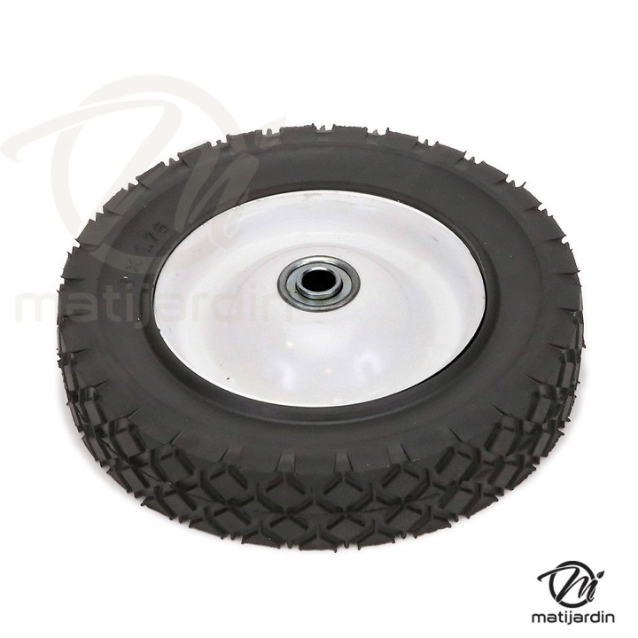 Roue tondeuse métallique avec roulement. Ø 200 mm