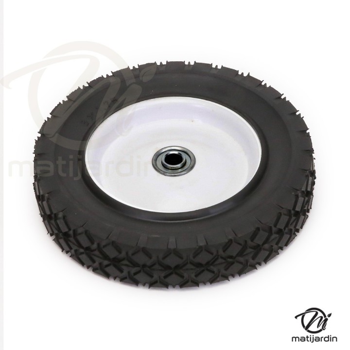 Roue tondeuse métallique avec roulement. Ø 200 mm