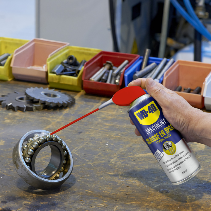Dégrippant WD40 Specialist Graisse spray longue durée. 400 ml