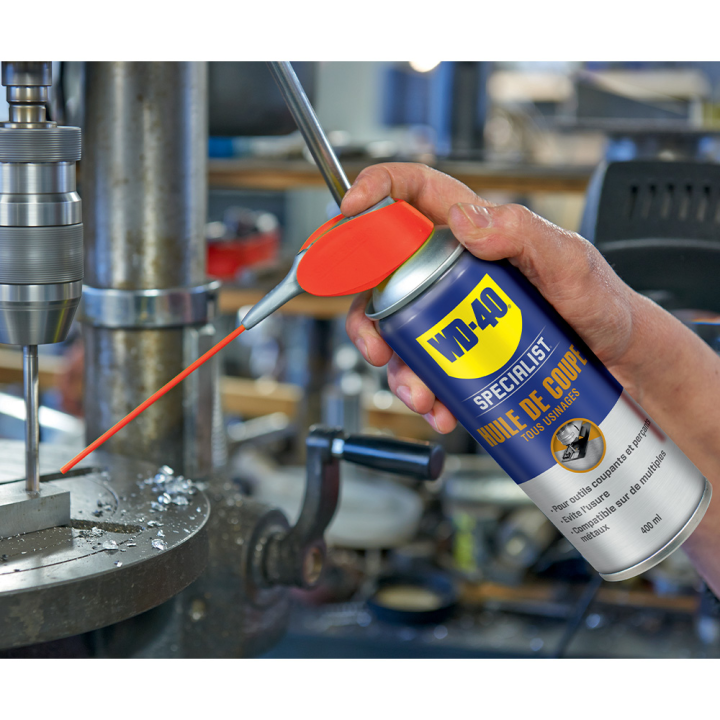 Dégrippant WD40 Specialist Huile de coupe. 400 ml. Nettoyant, lubrifiant. Protège humidité corrosion