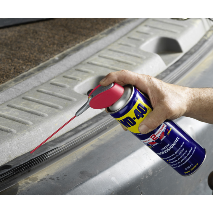 Dégrippant WD40. 500 ml. Nettoyant, dégrippant, lubrifiant. Protège humidité corrosion