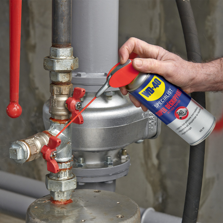 Dégrippant WD40 Specialist Super. 400 ml. Nettoyant, lubrifiant. Protège humidité corrosion
