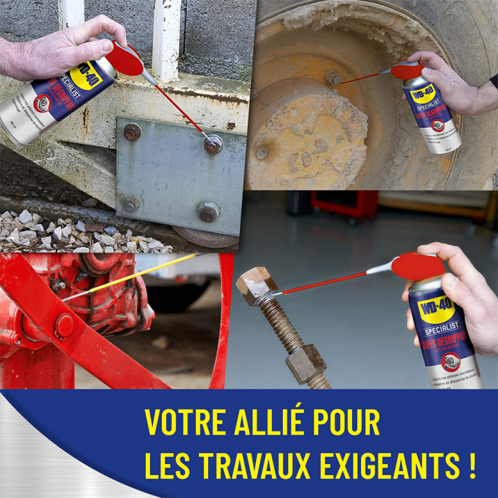 Dégrippant WD40 Specialist Super. 400 ml. Nettoyant, lubrifiant. Protège humidité corrosion