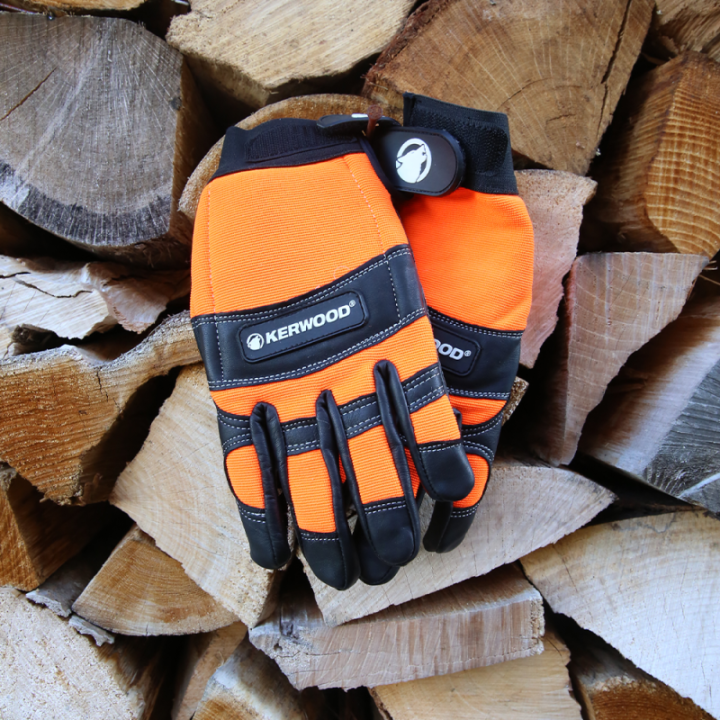 Gants tronçonneuse protection noir taille 10. Kerwood. Class 1