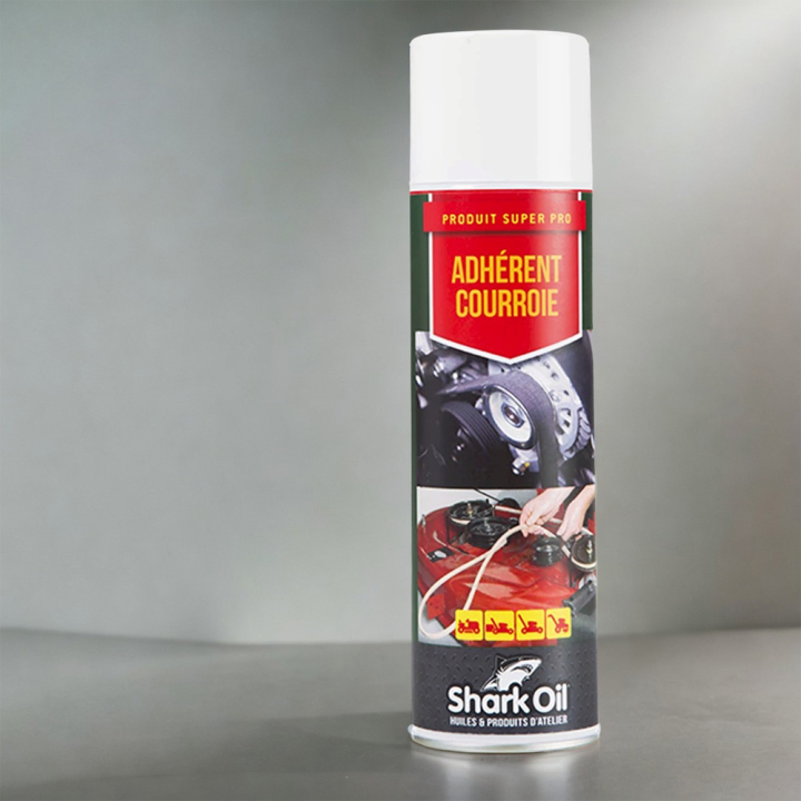Adhérent courroies de tondeuse. 400 ml. Shark Oil