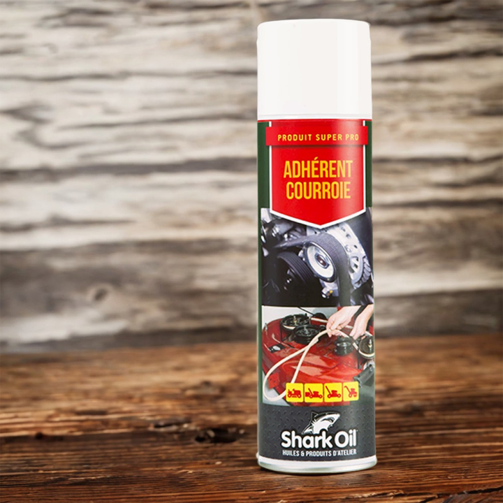 Adhérent courroies de tondeuse. 400 ml. Shark Oil