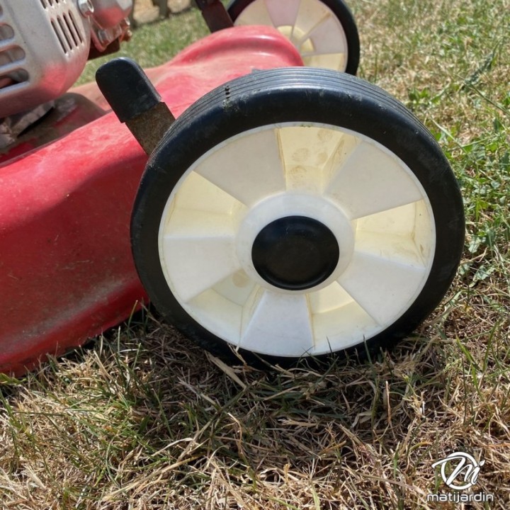 Roue tondeuse universelle Ø 180 mm / 45 mm jeu 3 bagues 8, 10, 12,7 mm par 2