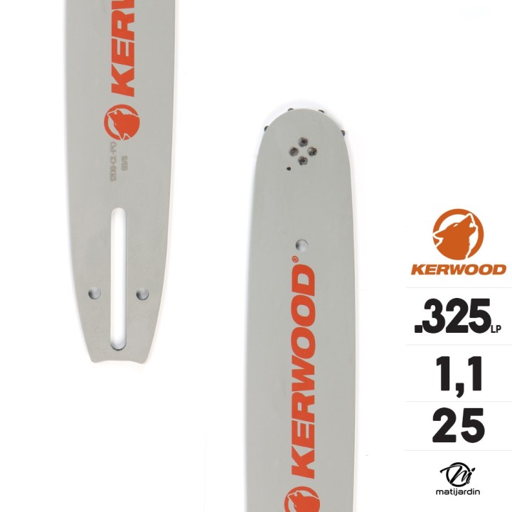 Guide tronçonneuse Kerwood 25 cm pour Husqvarna .325"LP 1,1 mm