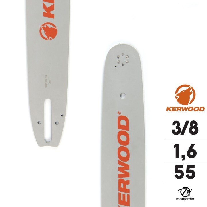 Guide tronçonneuse Kerwood 55 cm 3/8" 1,6 mm 22A4KNWE