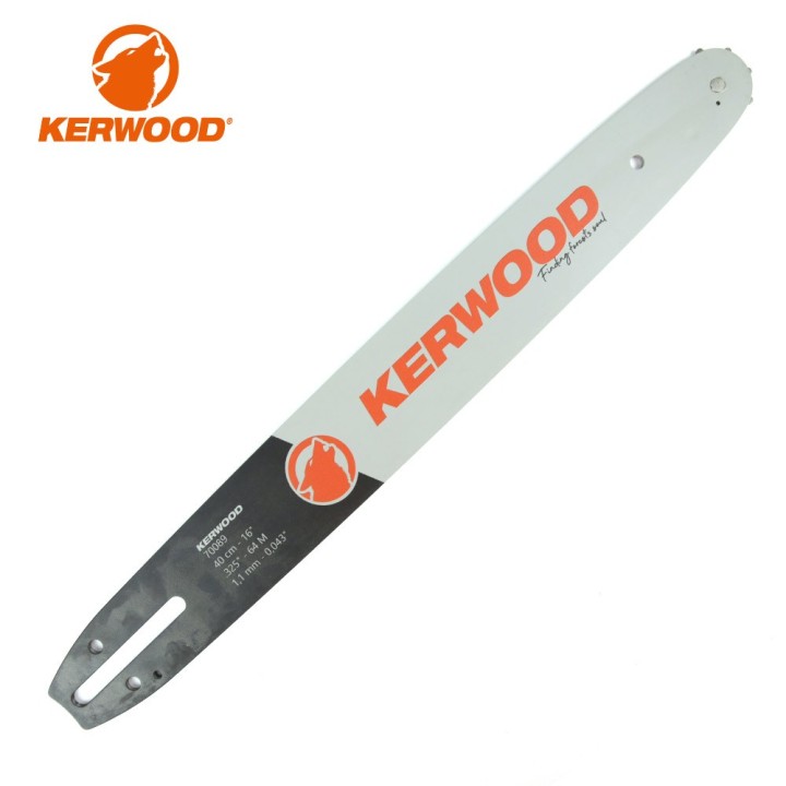 Guide tronçonneuse Kerwood 40 cm .325"LP 1,1 mm 64 maillons