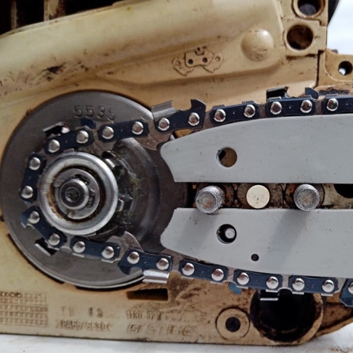 Pignon pour tronçonneuse Stihl 3/8" LP 6 dents Hauteur cloche 17,8 mm