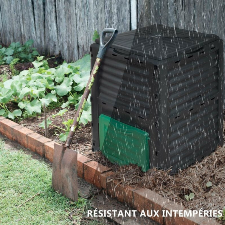 Composteur de jardin 300 litres en plastique