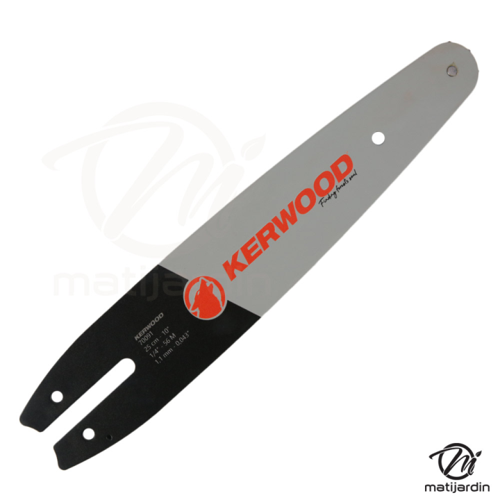 Guide tronçonneuse Kerwood 25cm 1/4" 1,1 mm 56 maillons