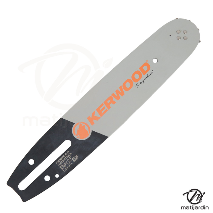 Guide tronçonneuse Kerwood 25 cm 3/8" 1,3 mm. 40 maillons. 10B2KCWA