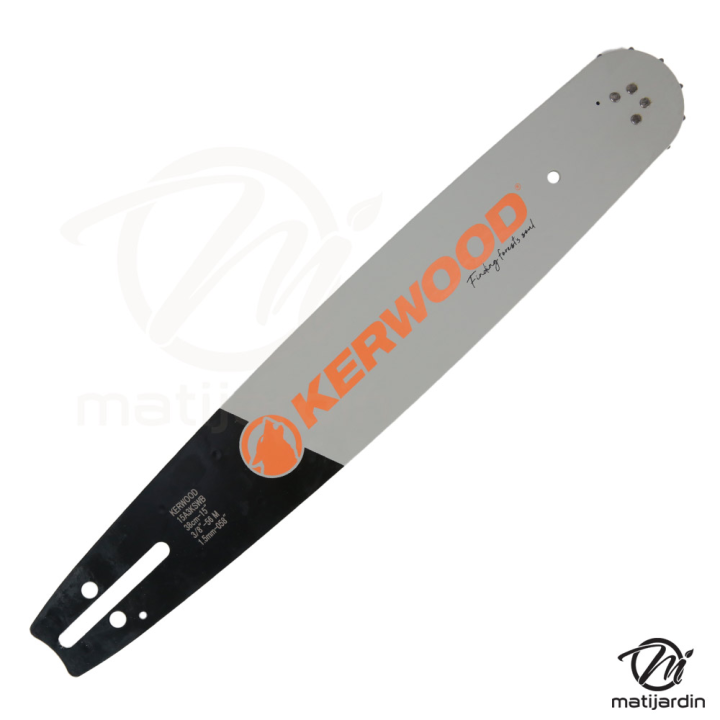 Guide tronçonneuse Kerwood 38 cm 3/8" 1,5 mm. 56 maillons. 15A3KSWB