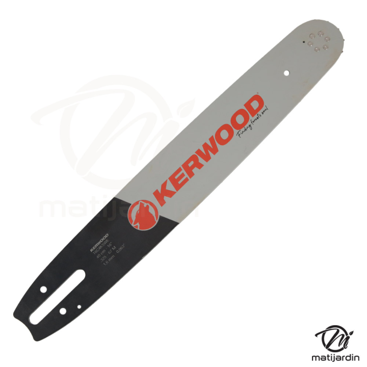 Guide tronçonneuse Kerwood 40 cm .325" 1,6 mm. 67 maillons. 16C4KSWE