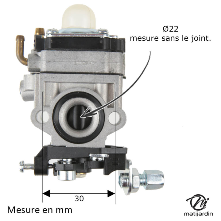 Carburateur complet Tillotson pour tronçonneuse Mitsubishi TL33