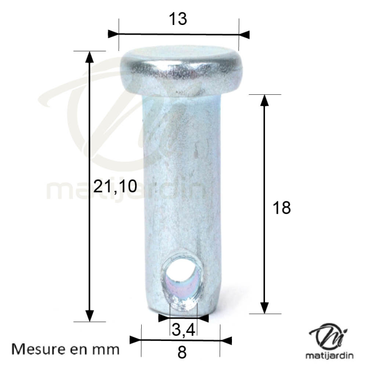 Pour Carroy Giraudon N° 02 EFM. Axe pour fléaux
