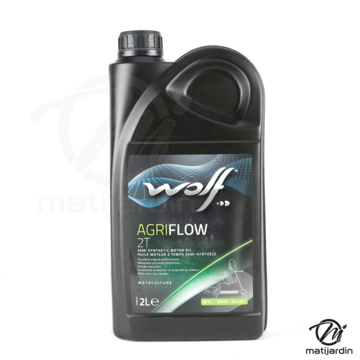 Huile moteur 2 temps Agriflow Wolf 2 litres